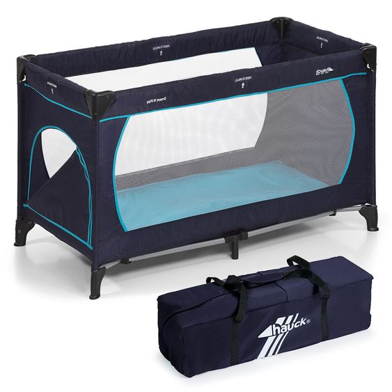 Hauck Reisebett Dream'n Play Plus - Navy Aqua