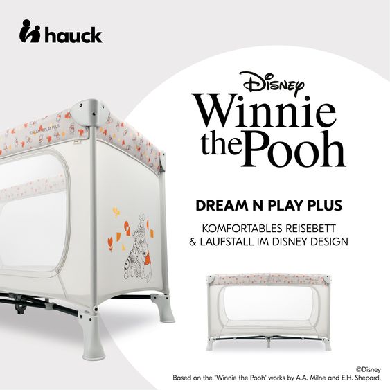 Hauck Reisebett Dream N Play Plus - Pooh Friends - Beige