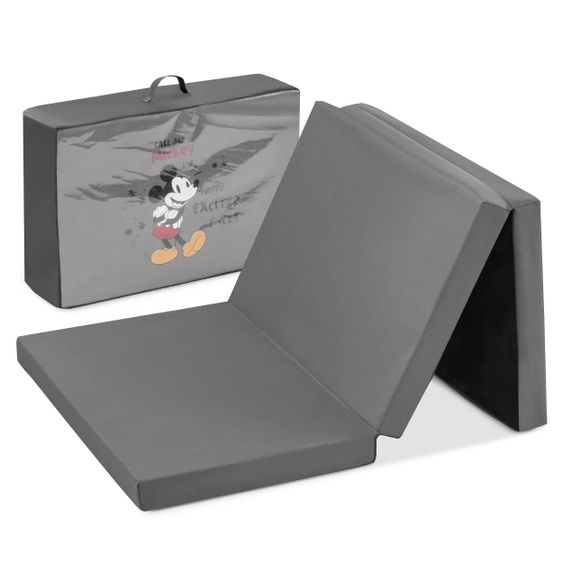 Hauck Travel cot mattress Sleeper 60 x 120 cm - Disney - Mickey Mouse Grey