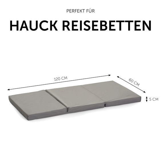 Hauck Sleeper travel cot mattress 60 x 120 cm - Grey