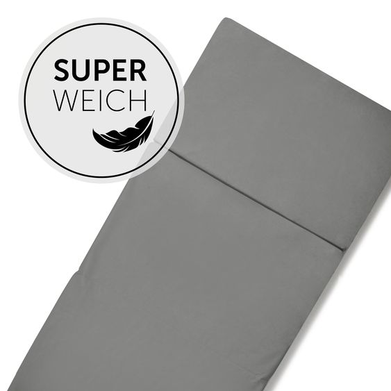 Hauck Sleeper travel cot mattress 60 x 120 cm - Grey