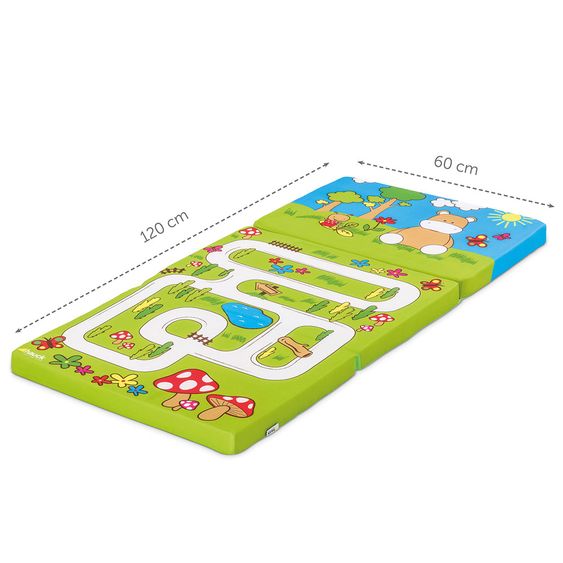 Hauck Reisebett-Matratze Sleeper 60 x 120 cm - Hippo Green