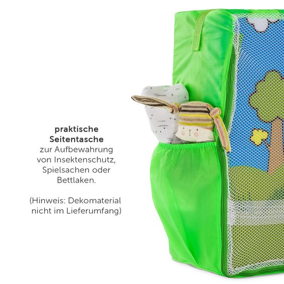 Hauck Reisebett-Matratze Sleeper 60 x 120 cm - Hippo Green
