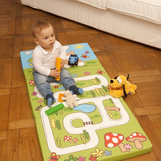 Hauck Reisebett-Matratze Sleeper 60 x 120 cm - Hippo Green