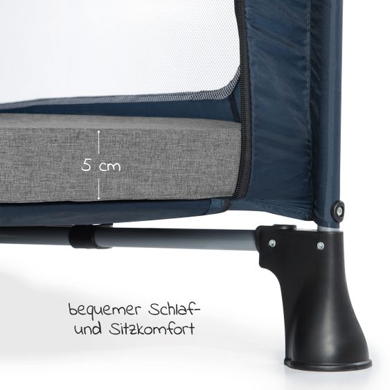 Hauck Reisebett-Matratze Sleeper 60 x 120 cm - Melange Grey