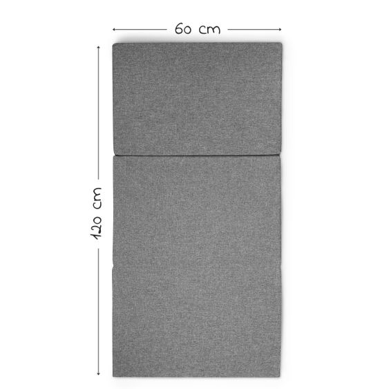 Hauck Reisebett-Matratze Sleeper 60 x 120 cm - Melange Grey