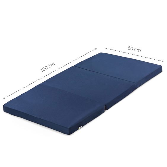 Hauck Materasso da viaggio per lettino 60 x 120 cm - Uni Navy