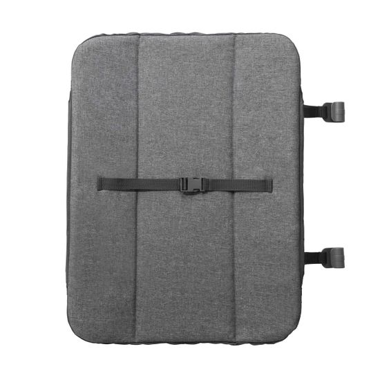 Hauck Play'n Relax Center travel cot with changing mat, height adjustable and side entry - Melange Charcoal