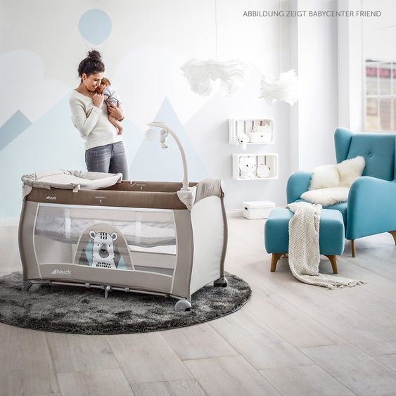 Hauck Reisebett-Set Babycenter - Teddy Grey