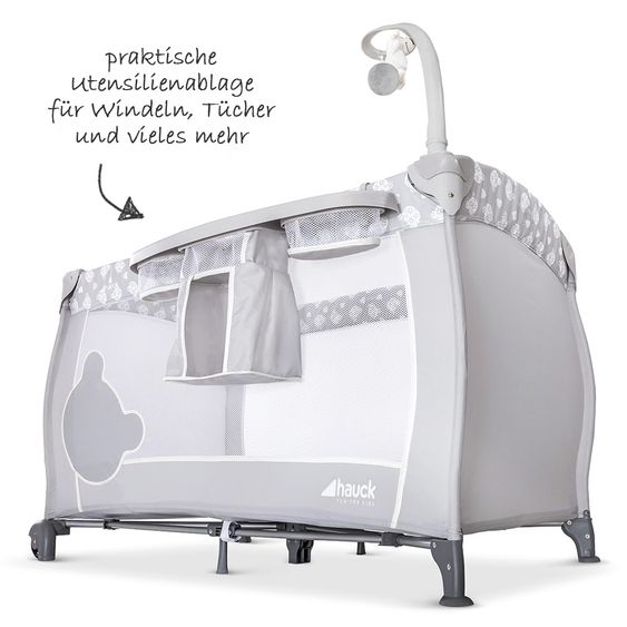 Hauck Reisebett-Set Babycenter - Teddy Grey