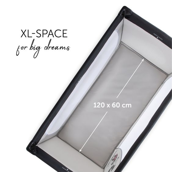 Hauck Dream N Play travel cot set incl. Alvi travel cot mattress & insect screen - Mickey Stars