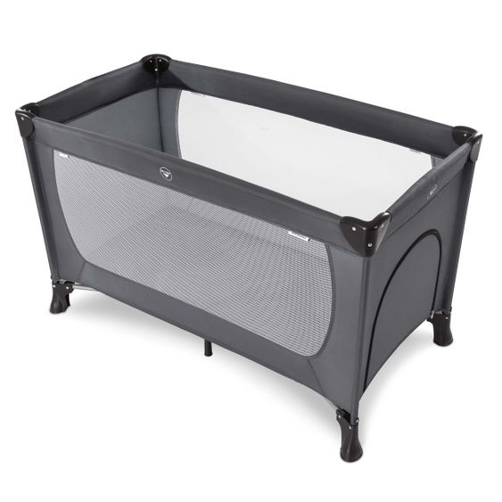 Hauck Travel cot set Dream'n Play Plus incl. travel cot mattress & insect screen - Grey