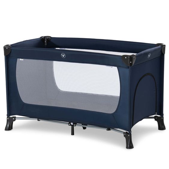 Hauck Reisebett Set Dream'n Play Plus inkl. Reisebett Matratze & Insektenschutz - Navy