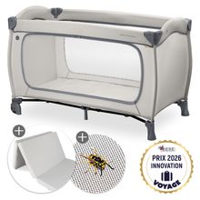 Reisebett Set Sleep N Easyfold inkl. Komfort Matratze & Insektenschutz - Dark Grey
