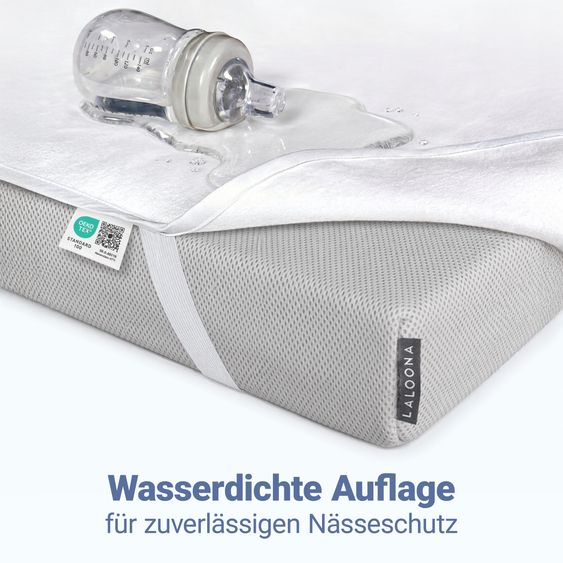 Hauck Reisebett Set Sleep N Easyfold inkl. Komfort Matratze, wasserdichte Betteinlage & Insektenschutz - Dark Grey