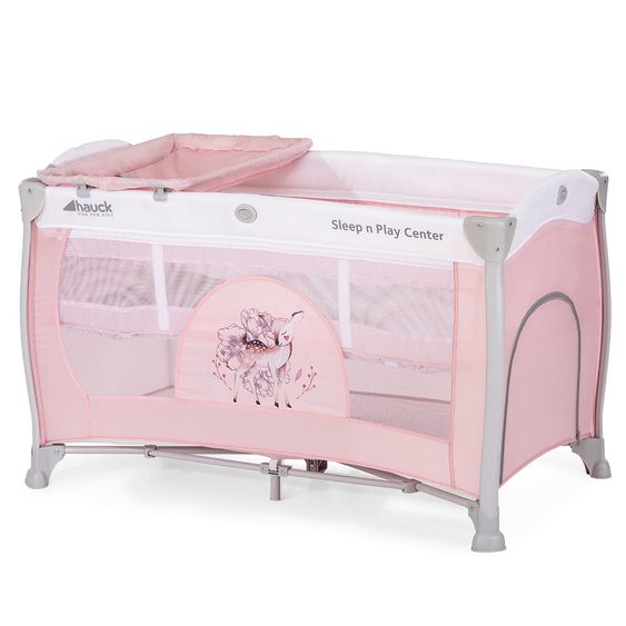 Hauck Reisebett-Set Sleep'n Play Center 3 (inkl. Wickelauflage, Höhe verstellbar) - Sweety