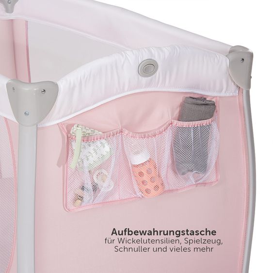 Hauck Reisebett-Set Sleep'n Play Center 3 (inkl. Wickelauflage, Höhe verstellbar) - Sweety