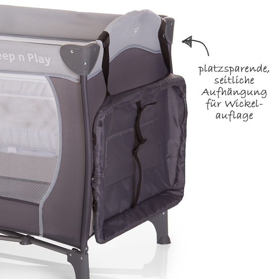 Hauck Reisebett-Set Sleep'n Play Center - 60 x 120 - Stone
