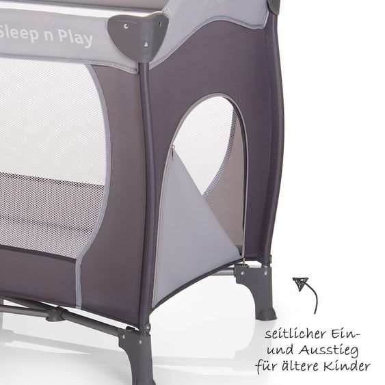 Hauck Reisebett-Set Sleep'n Play Center - 60 x 120 - Stone