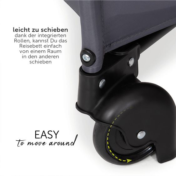 Hauck Reisebett Set Sleep'n Play Center mit Matratze, Wickelauflage, höhenverstellbar - Little Hero