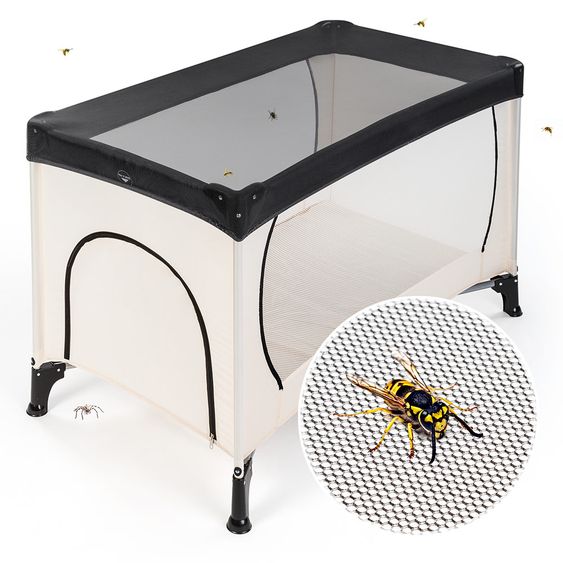 Hauck Reisebett Sleep'n Play Center II - Sparset inkl. Matratze, Wickelauflage, Babyeinsatz, Insektenschutz - Forest Fun