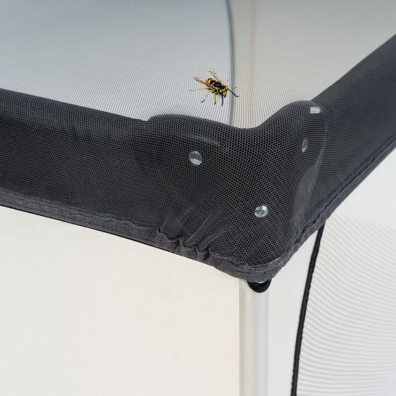 Hauck Reisebett Sleep'n Play Center II - Sparset inkl. Matratze, Wickelauflage, Babyeinsatz, Insektenschutz - Forest Fun