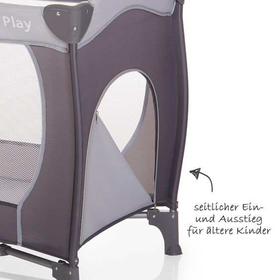 Hauck Reisebett Sleep'n Play Go Plus - 60 x 120 - Stone