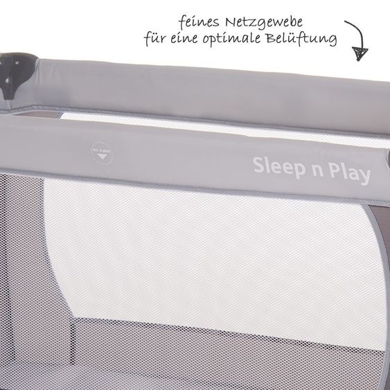 Hauck Reisebett Sleep'n Play Go Plus - 60 x 120 - Stone