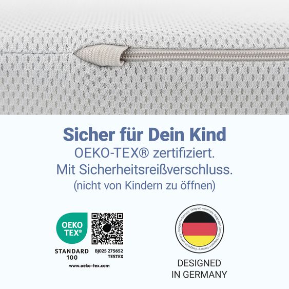 Hauck Reisebett Sleep N Play Go Plus inkl. Komfort Matratze & Insektenschutz - Dusty Cork