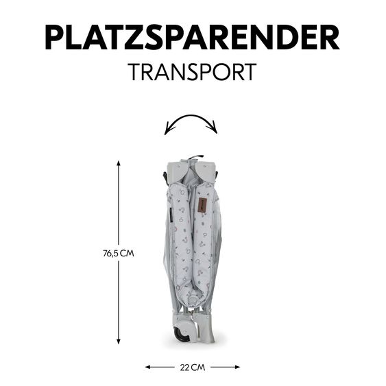 Hauck Reisebett Sleep'n Play Go Plus (mit Rollen und seitlichem Einstieg) - Rainbow