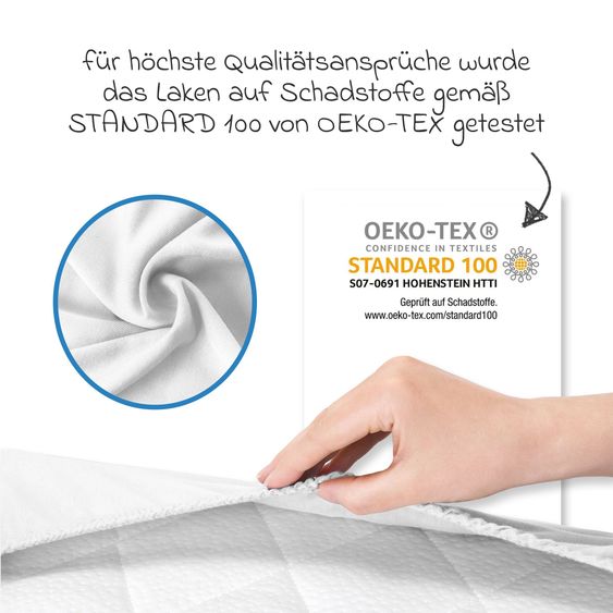 Hauck Reisebett XXL-Sparset - Sleep N Play Go Plus inkl. Alvi Reisebett-Matratze + Wasserdichte Betteinlage + 2 Spannbettlaken + Insektenschutz - Dusty Blue