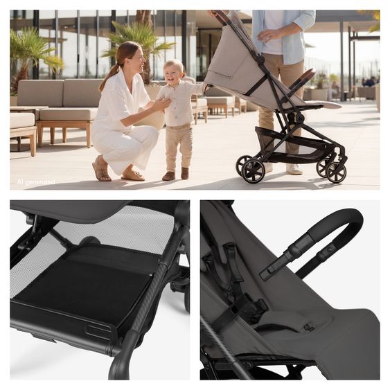 Hauck Reisebuggy & Sportwagen Lite N Care - Dark Anthracite