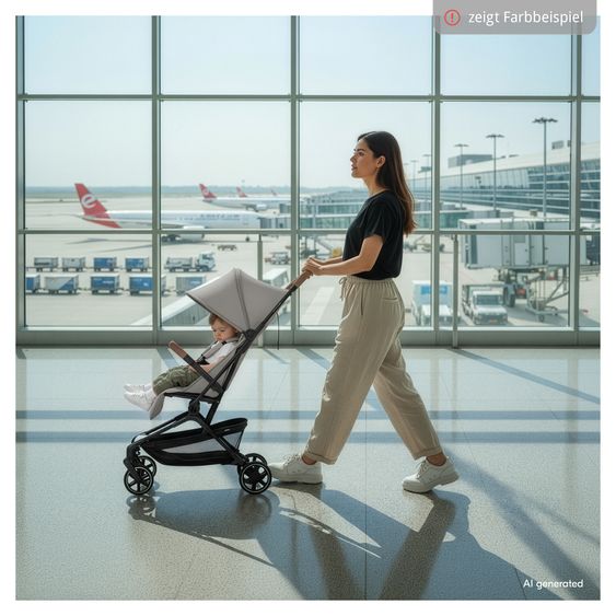 Hauck Reisebuggy & Sportwagen Lite N Care - inkl. GRATIS Schutzpaket - Dark Anthracite