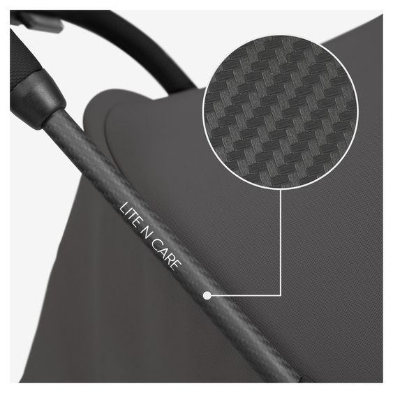 Hauck Reisebuggy & Sportwagen Lite N Care - inkl. GRATIS Schutzpaket - Dark Anthracite