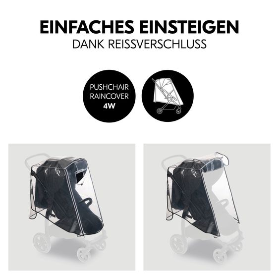 Hauck Reisebuggy & Sportwagen Lite N Care - inkl. GRATIS Schutzpaket - Sandy Taupe