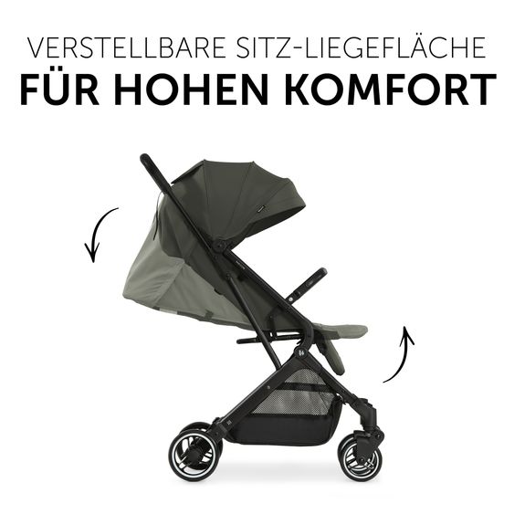 Hauck Travel buggy & stroller Travel N Care incl. buggy steering wheel - Dark Olive
