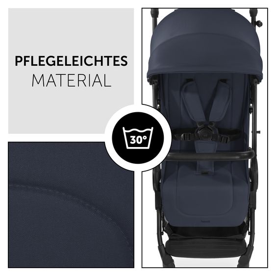 Hauck Travel buggy & stroller Travel N Care incl. buggy steering wheel - Navy Blue