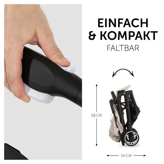 Hauck Travel buggy & stroller Travel N Care incl. Comfort Seat Pad - Beige