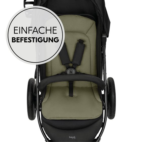 Hauck Travel buggy & stroller Travel N Care incl. Comfort Seat Pad - Dark Olive