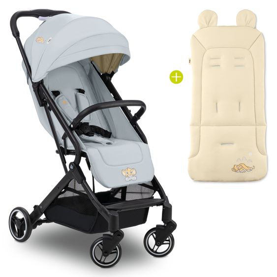 Hauck Reisebuggy & Sportwagen Travel N Care mit Liegefunktion inkl. Komfort Sitzauflage - Disney Simba