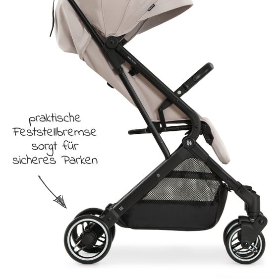 Hauck Reisebuggy & Sportwagen Travel N Care mit Liegefunktion, nur 6,8 kg (bis 22 kg belastbar) - Beige