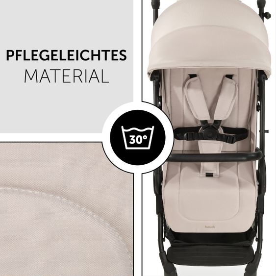 Hauck Reisebuggy & Sportwagen Travel N Care mit Liegefunktion, nur 6,8 kg (bis 22 kg belastbar) - Beige