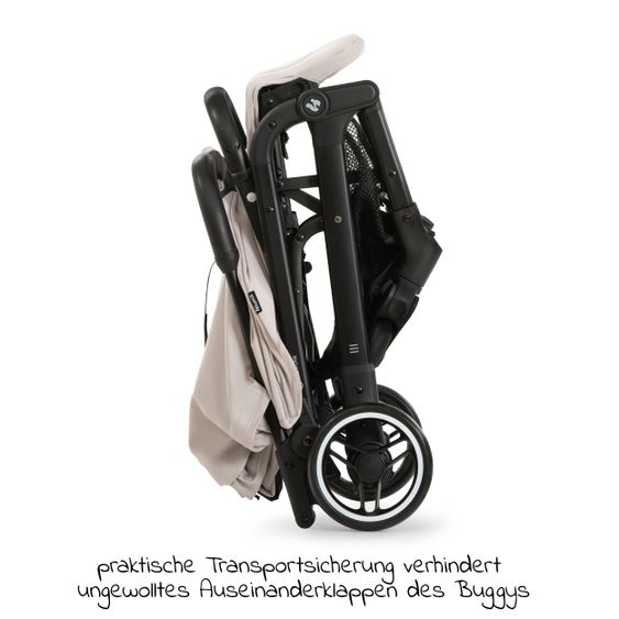 Hauck Reisebuggy & Sportwagen Travel N Care mit Liegefunktion, nur 6,8 kg (bis 22 kg belastbar) - Beige