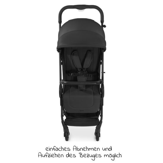 Hauck Reisebuggy & Sportwagen Travel N Care mit Liegefunktion, nur 6,8 kg (bis 22 kg belastbar) - Black