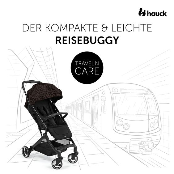 Hauck Reisebuggy & Sportwagen Travel N Care mit Liegefunktion, nur 6,8 kg (bis 22 kg belastbar) - Leo