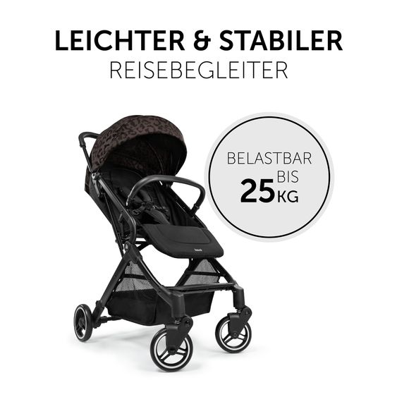 Hauck Reisebuggy & Sportwagen Travel N Care mit Liegefunktion, nur 6,8 kg (bis 22 kg belastbar) - Leo