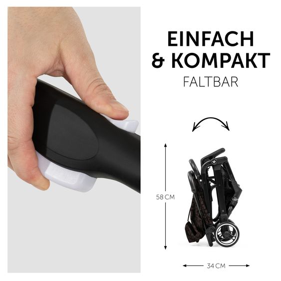 Hauck Reisebuggy & Sportwagen Travel N Care mit Liegefunktion, nur 6,8 kg (bis 22 kg belastbar) - Leo