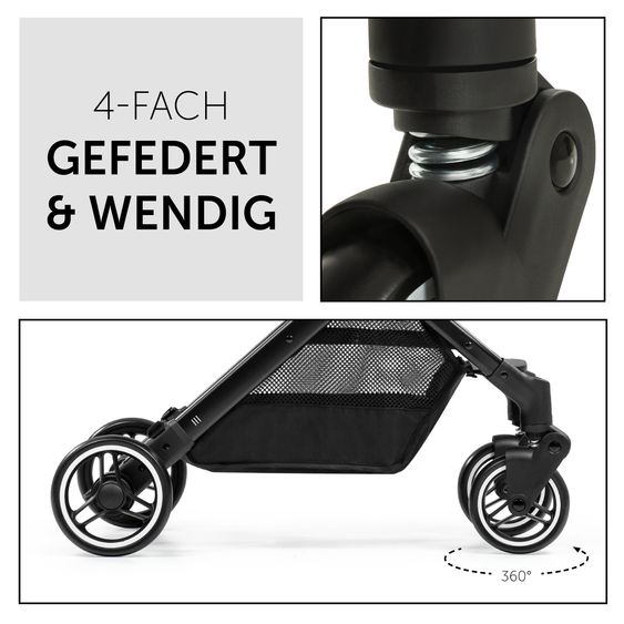 Hauck Reisebuggy & Sportwagen Travel N Care mit Liegefunktion, nur 6,8 kg (bis 22 kg belastbar) - Leo