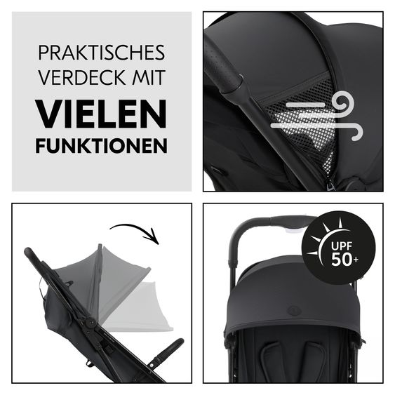 Hauck Travel buggy & stroller Travel N Care Plus incl. Comfort Seat Pad - Black