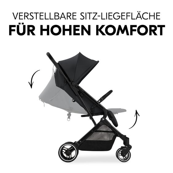 Hauck Travel buggy & stroller Travel N Care Plus incl. Comfort Seat Pad & Buggy Steering Wheel - Black